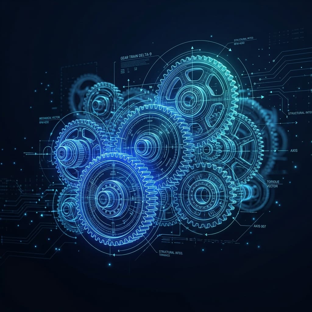 Engineering Blueprint Gears